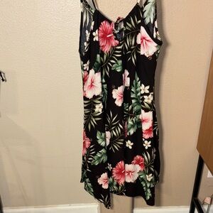 Hawaiian Floral Sleeveless Dress medium 🌺